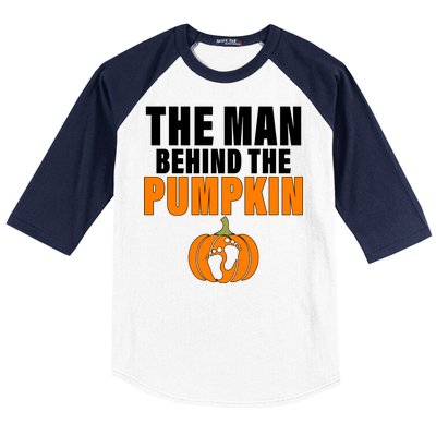 The Man Behind The Pumpkin Baseball Sleeve Shirt