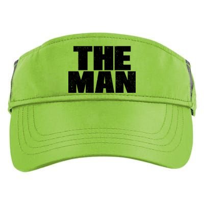 The Man Distressed Logo Adult Drive Performance Visor