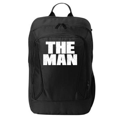 The Man Distressed Logo City Backpack