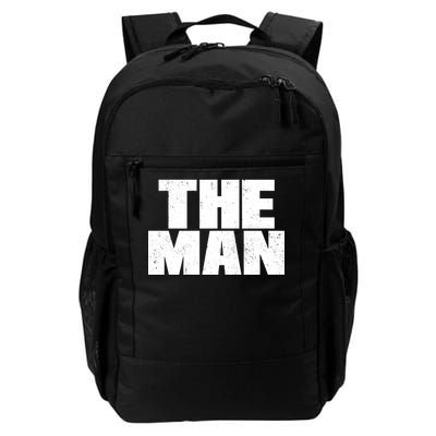 The Man Distressed Logo Daily Commute Backpack