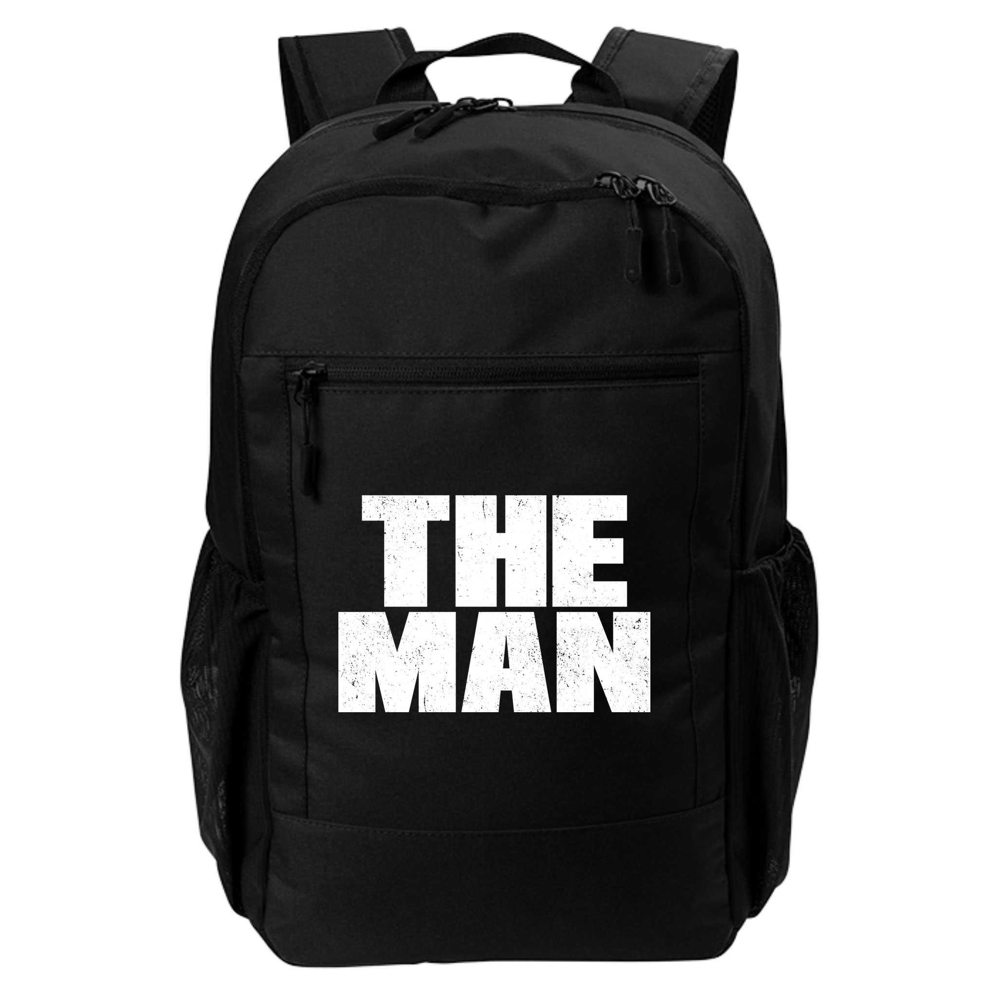 The Man Distressed Logo Backpack