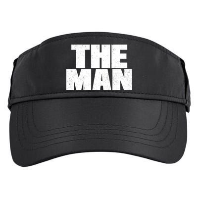 The Man Distressed Logo Adult Drive Performance Visor