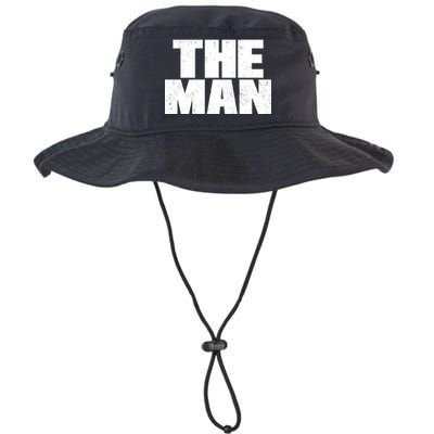 The Man Distressed Logo Legacy Cool Fit Booney Bucket Hat