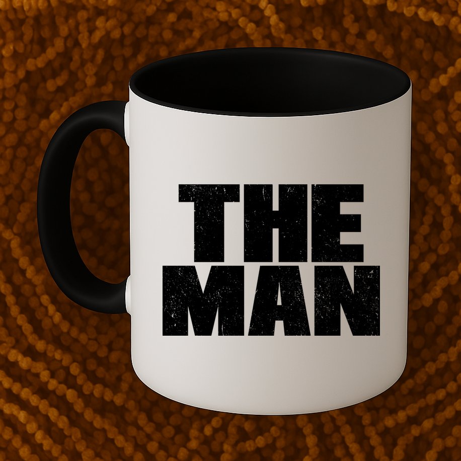 The Man Distressed Logo Mug