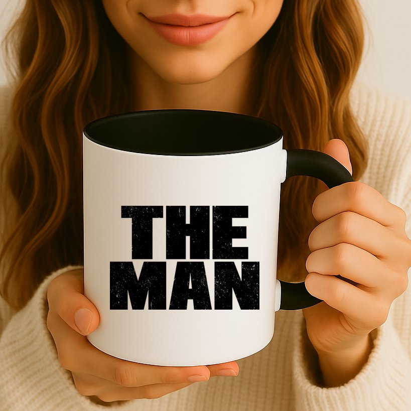 The Man Distressed Logo Mug