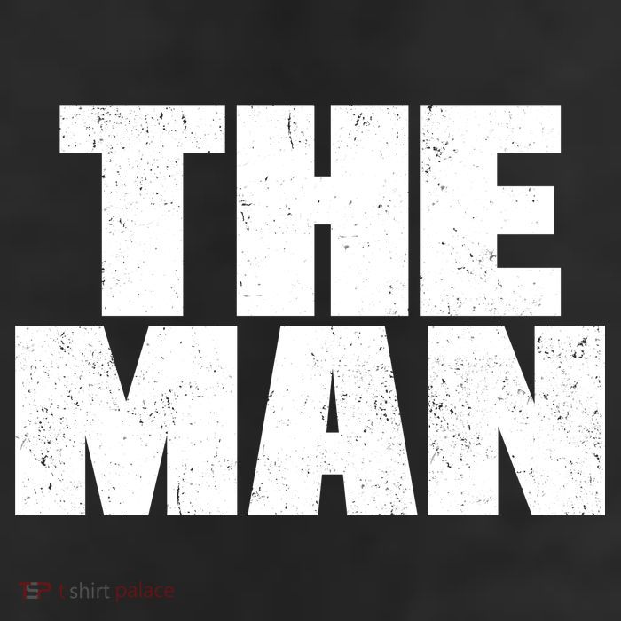 The Man Distressed Logo 11oz C Handle Ceramic Mug