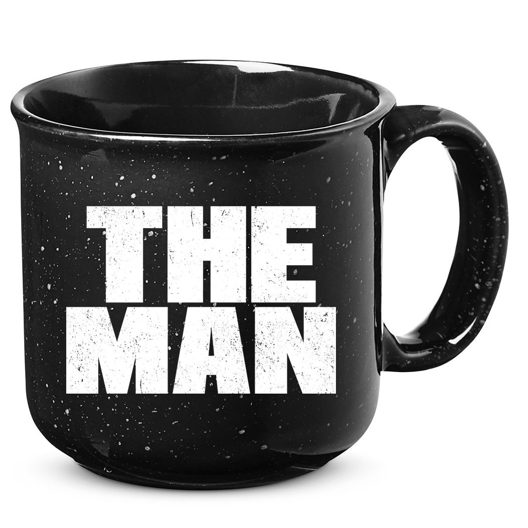 The Man Distressed Logo 15oz Campfire Ceramic Mug