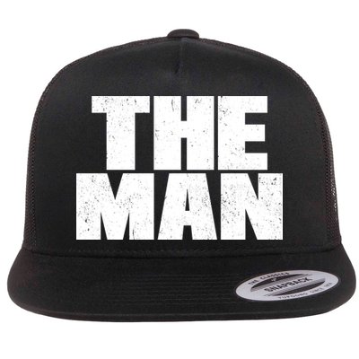 The Man Distressed Logo Flatbill Hat