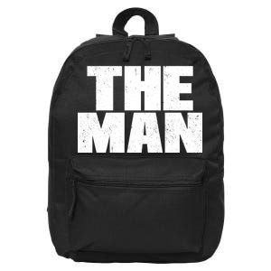 The Man Distressed Logo 16 in Basic Backpack