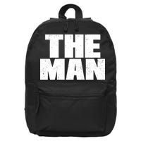 The Man Distressed Logo 16 in Basic Backpack