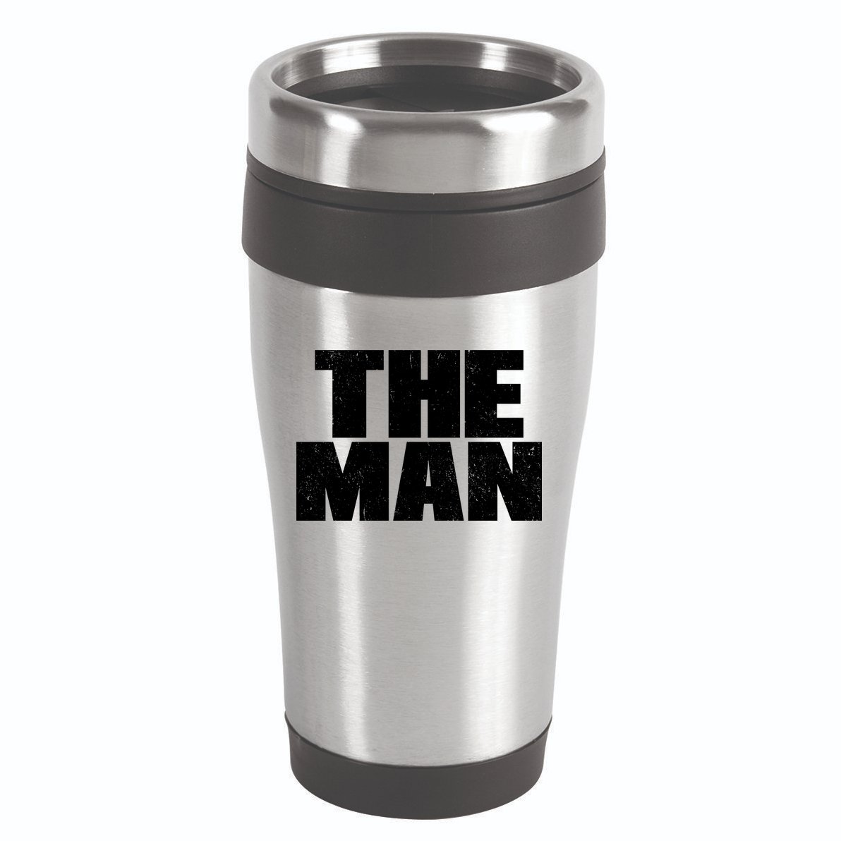The Man Distressed Logo 16oz Travel Tumbler