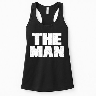 The Man Distressed Logo Womens Tank Top