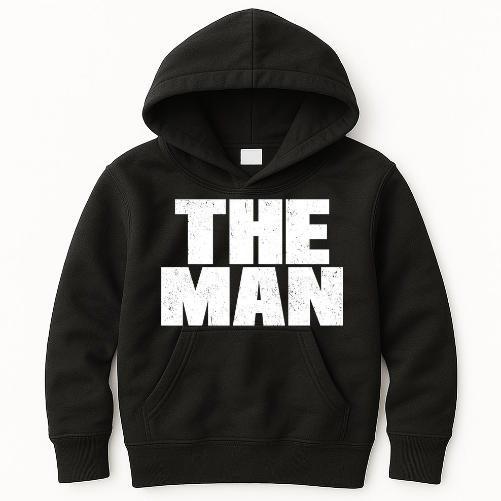 The Man Distressed Logo Kids Hoodie