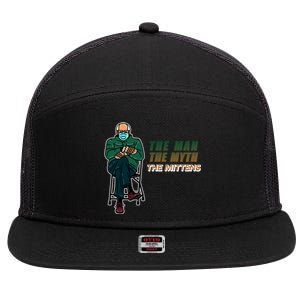 The Man Myth The Mittens Bernie Sanders 7 Panel Mesh Trucker Snapback Hat