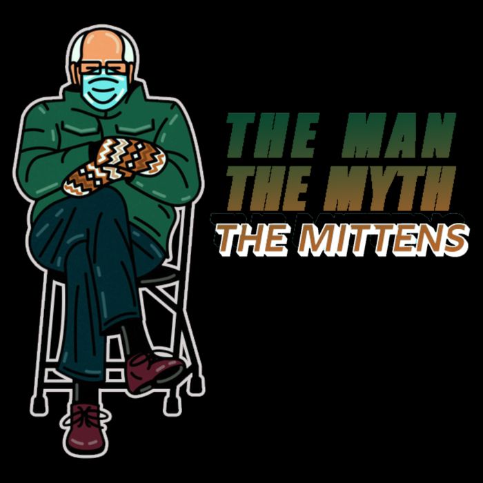 The Man Myth The Mittens Bernie Sanders Apron