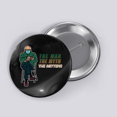 The Man Myth The Mittens Bernie Sanders Button