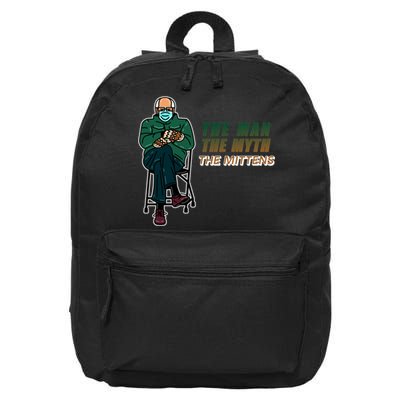 The Man Myth The Mittens Bernie Sanders 16 in Basic Backpack