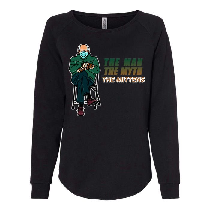 The Man Myth The Mittens Bernie Sanders Womens California Wash Sweatshirt