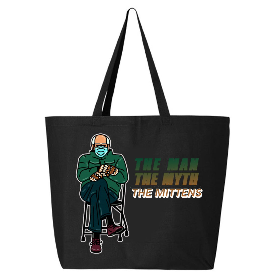 The Man Myth The Mittens Bernie Sanders 25L Jumbo Tote