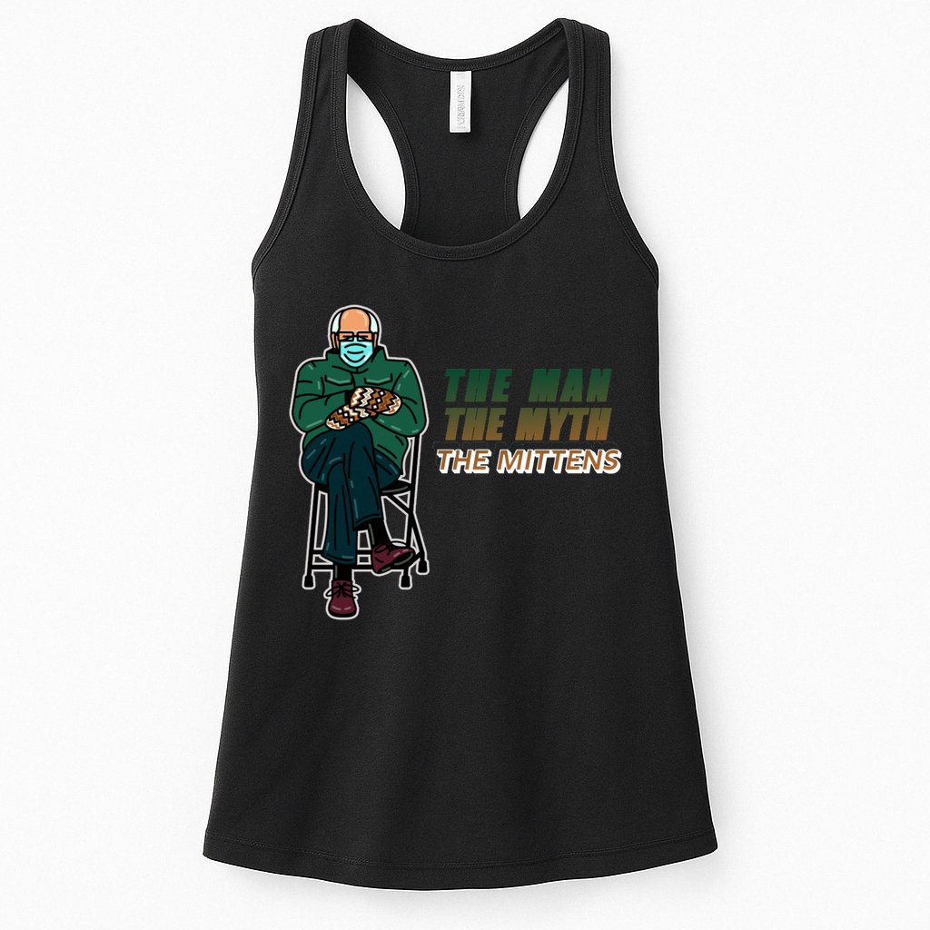 The Man Myth The Mittens Bernie Sanders Womens Tank Top