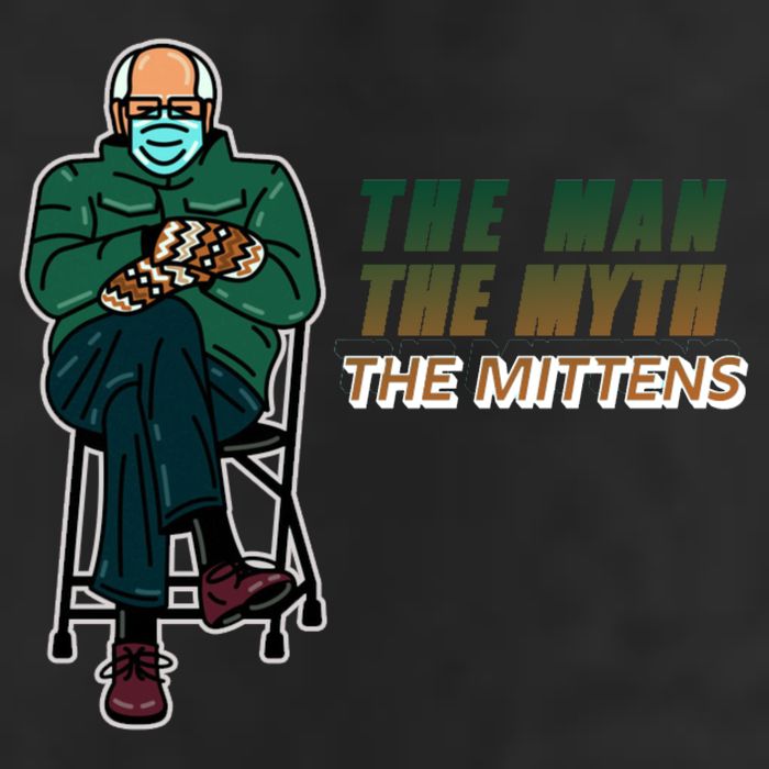 The Man Myth The Mittens Bernie Sanders Golf Towel