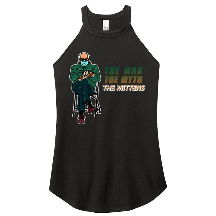 The Man Myth The Mittens Bernie Sanders Women's Perfect Tri Rocker Tank