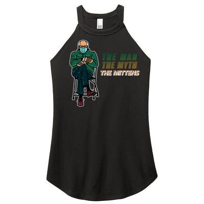 The Man Myth The Mittens Bernie Sanders Women’s Perfect Tri Rocker Tank