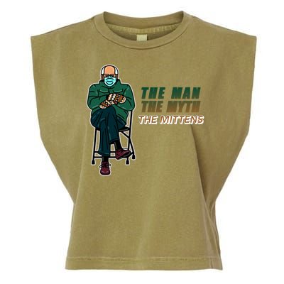 The Man Myth The Mittens Bernie Sanders Garment-Dyed Women's Muscle Tee