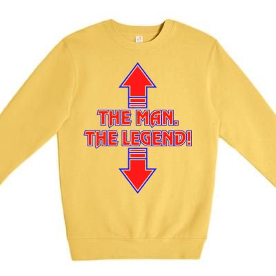 The Man The Legend Dirty Funny Premium Crewneck Sweatshirt