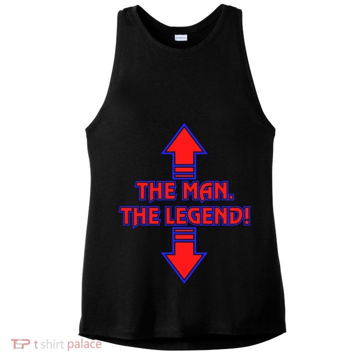 The Man The Legend Dirty Funny Ladies PosiCharge Tri-Blend Wicking Tank