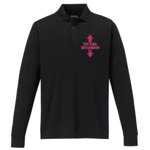 The Man The Legend Dirty Funny Performance Long Sleeve Polo