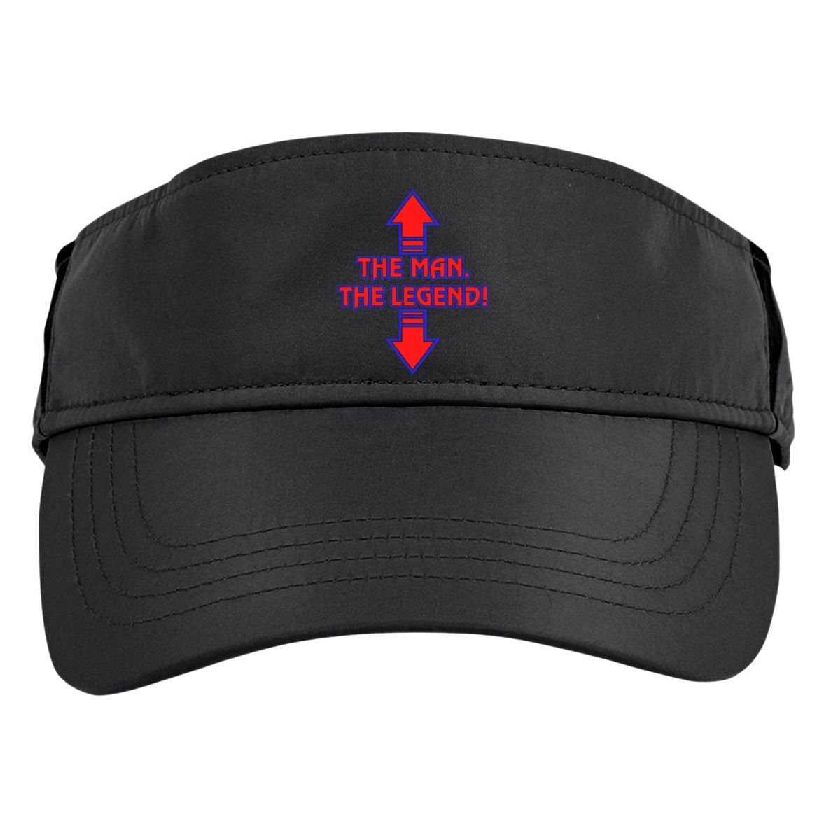 The Man The Legend Dirty Funny Adult Drive Performance Visor