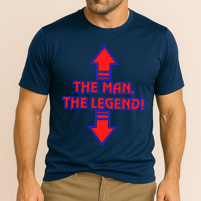 The Man The Legend Dirty Funny Cooling Performance Crew T-Shirt
