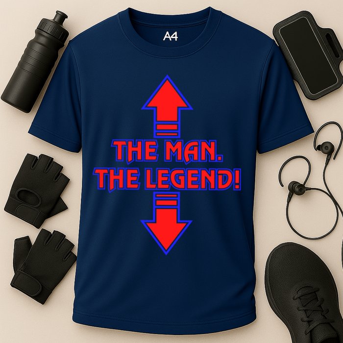 The Man The Legend Dirty Funny Cooling Performance Crew T-Shirt