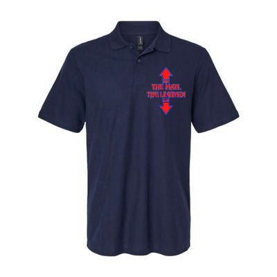 The Man The Legend Dirty Funny Softstyle Adult Sport Polo