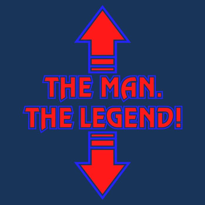 The Man The Legend Dirty Funny Cooling Performance Long Sleeve Crew