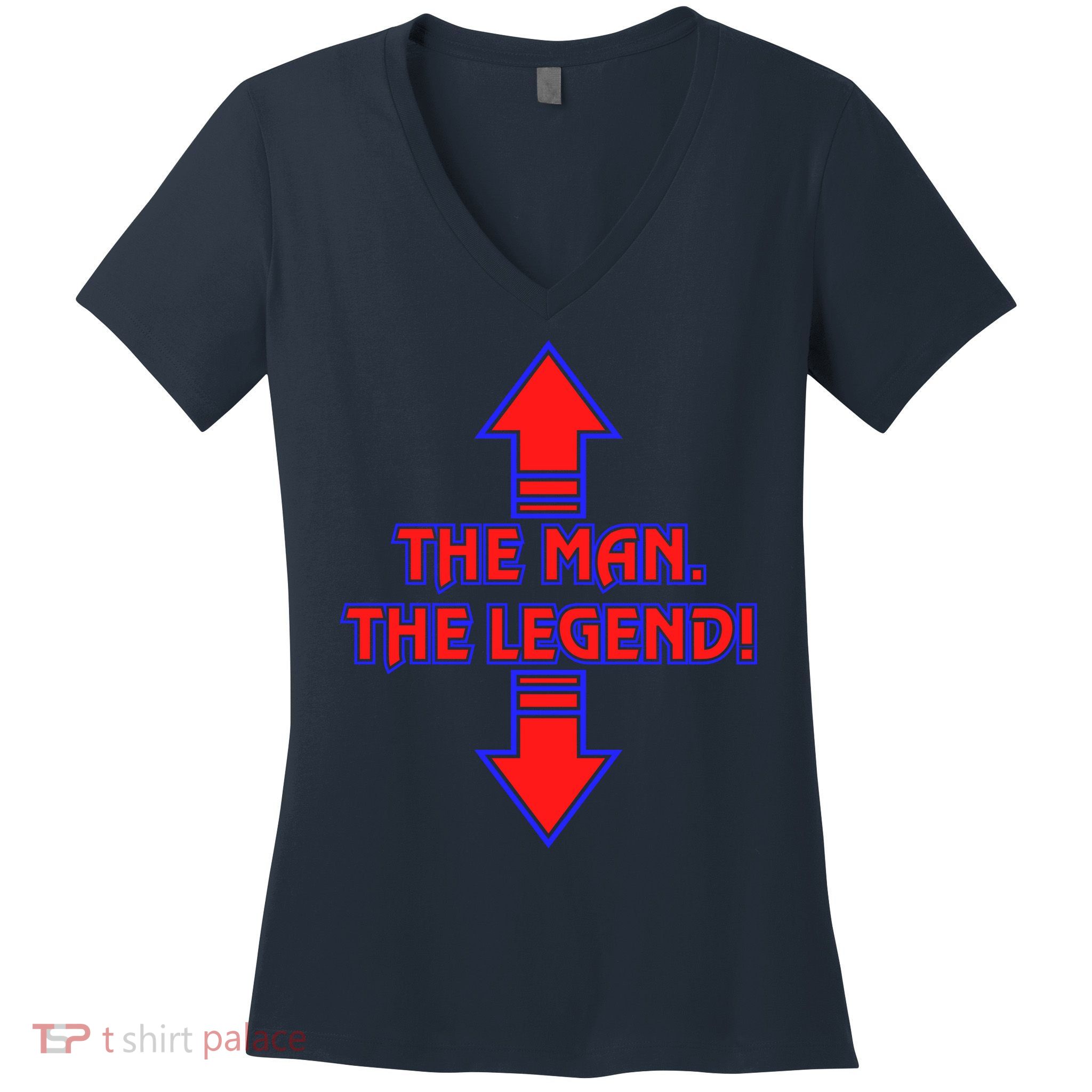 The Man The Legend Dirty Funny Women's V-Neck T-Shirt