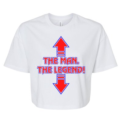 The Man The Legend Dirty Funny Bella+Canvas Jersey Crop Tee