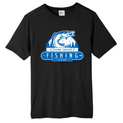 The Man The Myth The Fishing Legend Tall Fusion ChromaSoft Performance T-Shirt