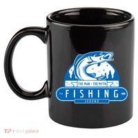 The Man The Myth The Fishing Legend 11oz C Handle Ceramic Mug