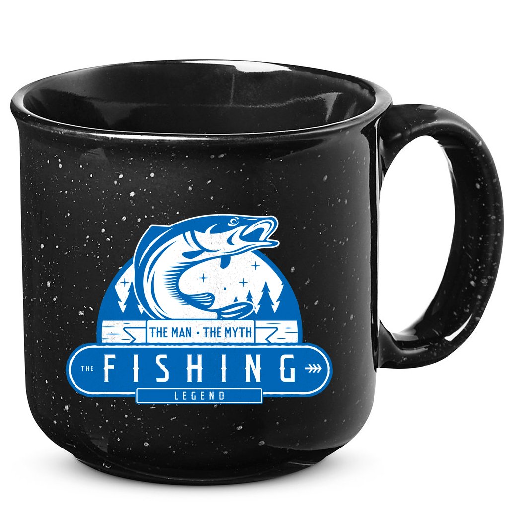 The Man The Myth The Fishing Legend 15oz Campfire Ceramic Mug