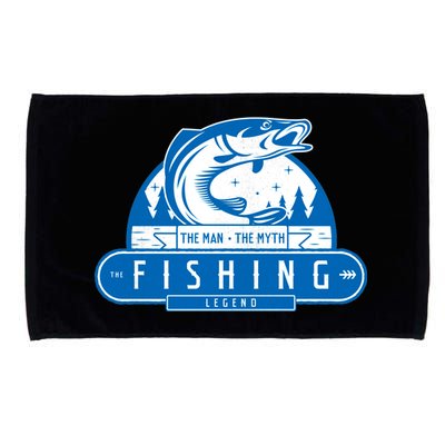 The Man The Myth The Fishing Legend Microfiber Hand Towel