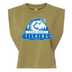 The Man The Myth The Fishing Legend Garment-Dyed Women's Muscle Tee