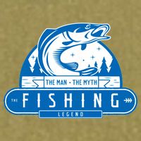 The Man The Myth The Fishing Legend Garment-Dyed Women's Muscle Tee