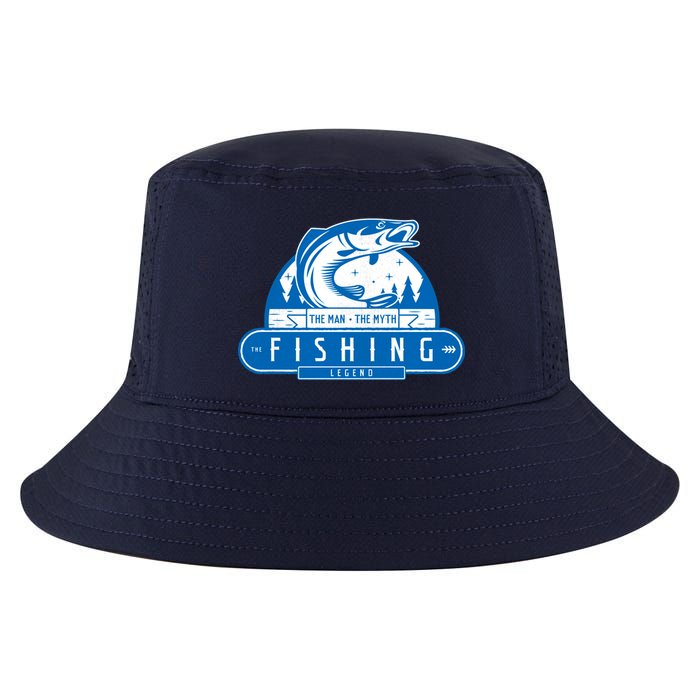 The Man The Myth The Fishing Legend Cool Comfort Performance Bucket Hat