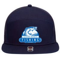The Man The Myth The Fishing Legend 7 Panel Mesh Trucker Snapback Hat