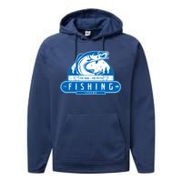 The Man The Myth The Fishing Legend Performance Fleece Hoodie