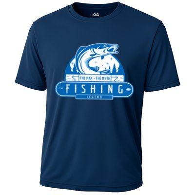 The Man The Myth The Fishing Legend Performance Shirt
