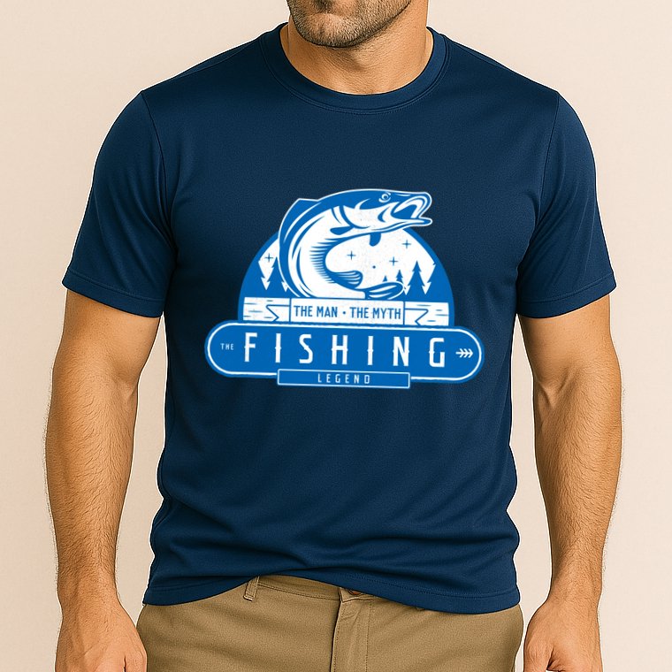 The Man The Myth The Fishing Legend Performance Shirt