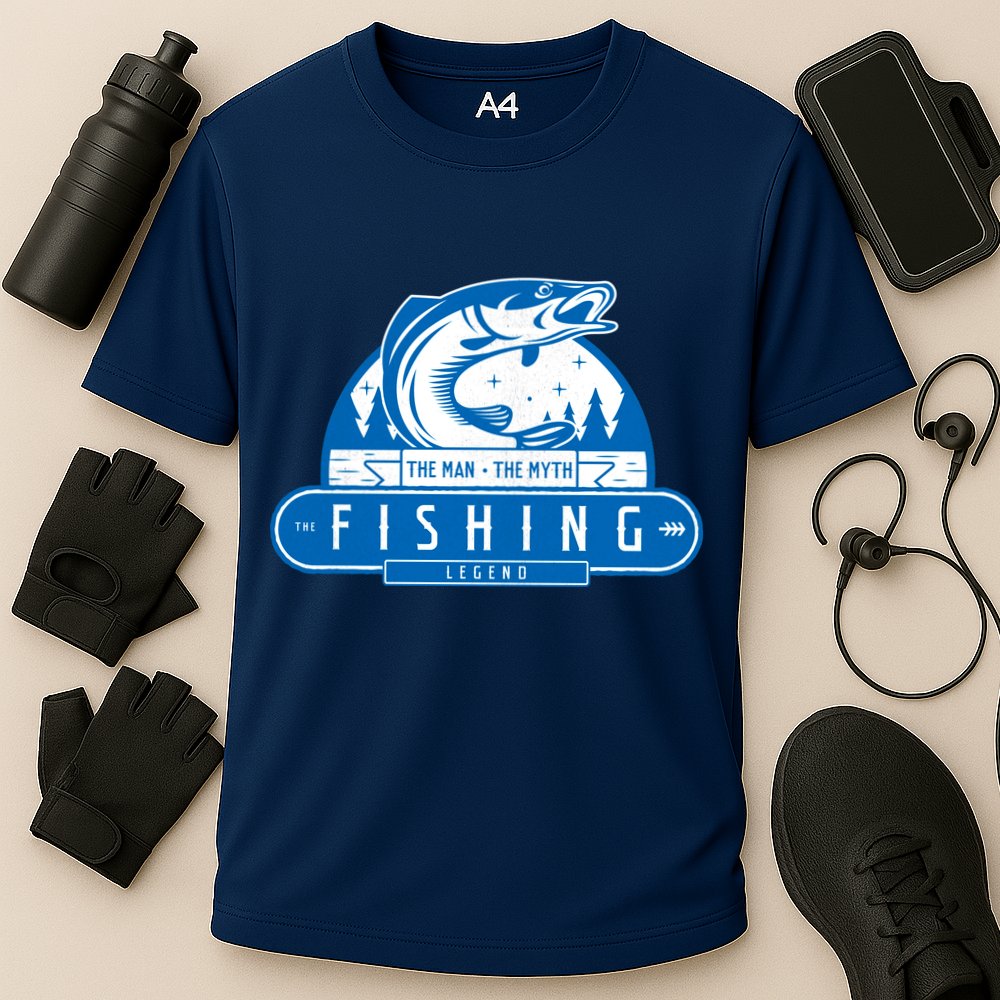 The Man The Myth The Fishing Legend Performance Shirt